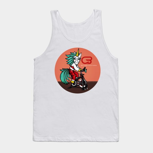 Sporticorn: Cyclebar Instructor Unicorn Tank Top by mellierosetest